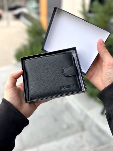 Гаманець Fold, Додаткові відділення, Чоловіче шкіряне портмоне, Натуральна шкіра v170 фото