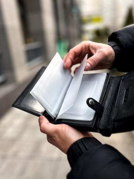 Портмоне Elite, Додаткові місця для документів, Вміщає закордонний паспорт, Натуральна шкіра v197 фото