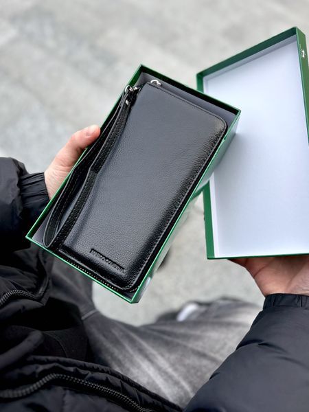 Клатч Prestige чоловічий шкіряний клатч, Натуральна шкіра, Чорний, 2 відділення v175 фото