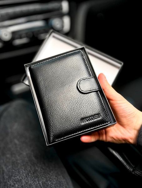 Портмоне Grand, Чоловіче шкіряне портмоне, Натуральна шкіра, Відділення для паспорту v203 фото