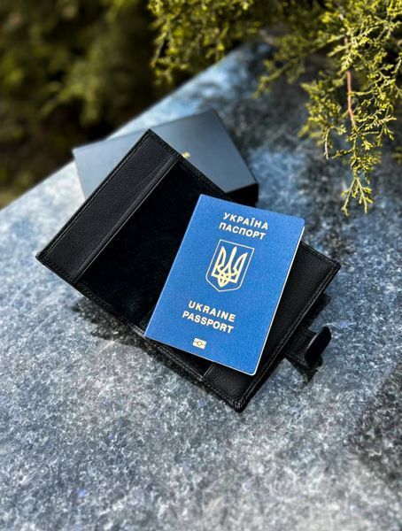 Портмоне Grand, Чоловіче шкіряне портмоне, Натуральна шкіра, Відділення для паспорту v203 фото